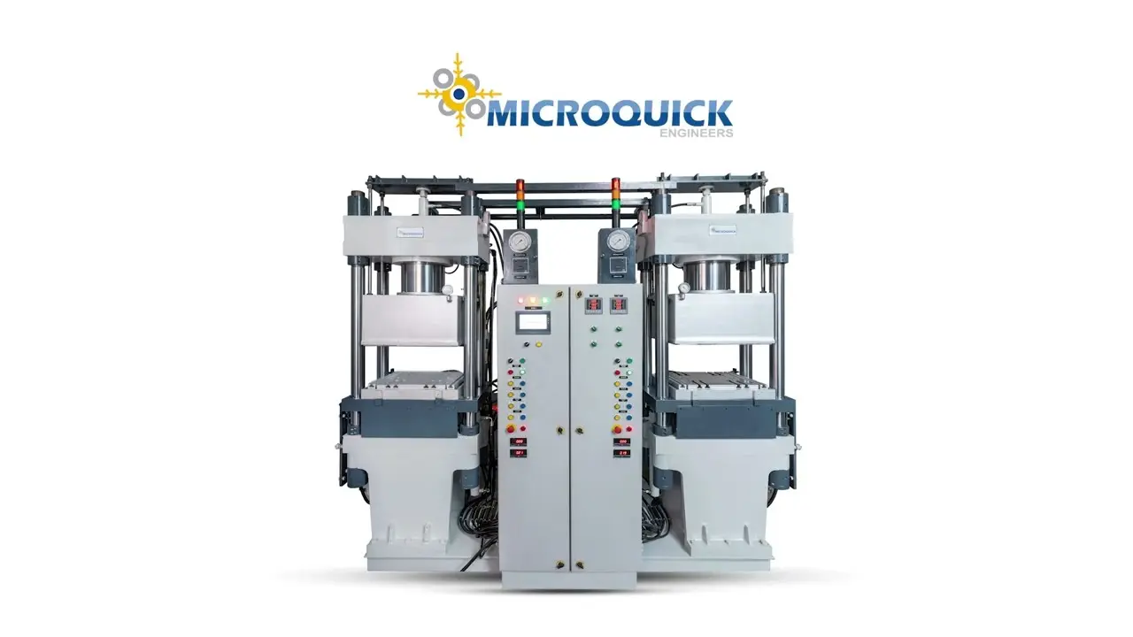 Vaccum Compression Moulding Machine from Microquick Engineers